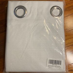 Wontex 100% Blackout curtains for bedroom 52X63 pure white.  Two grommet panels